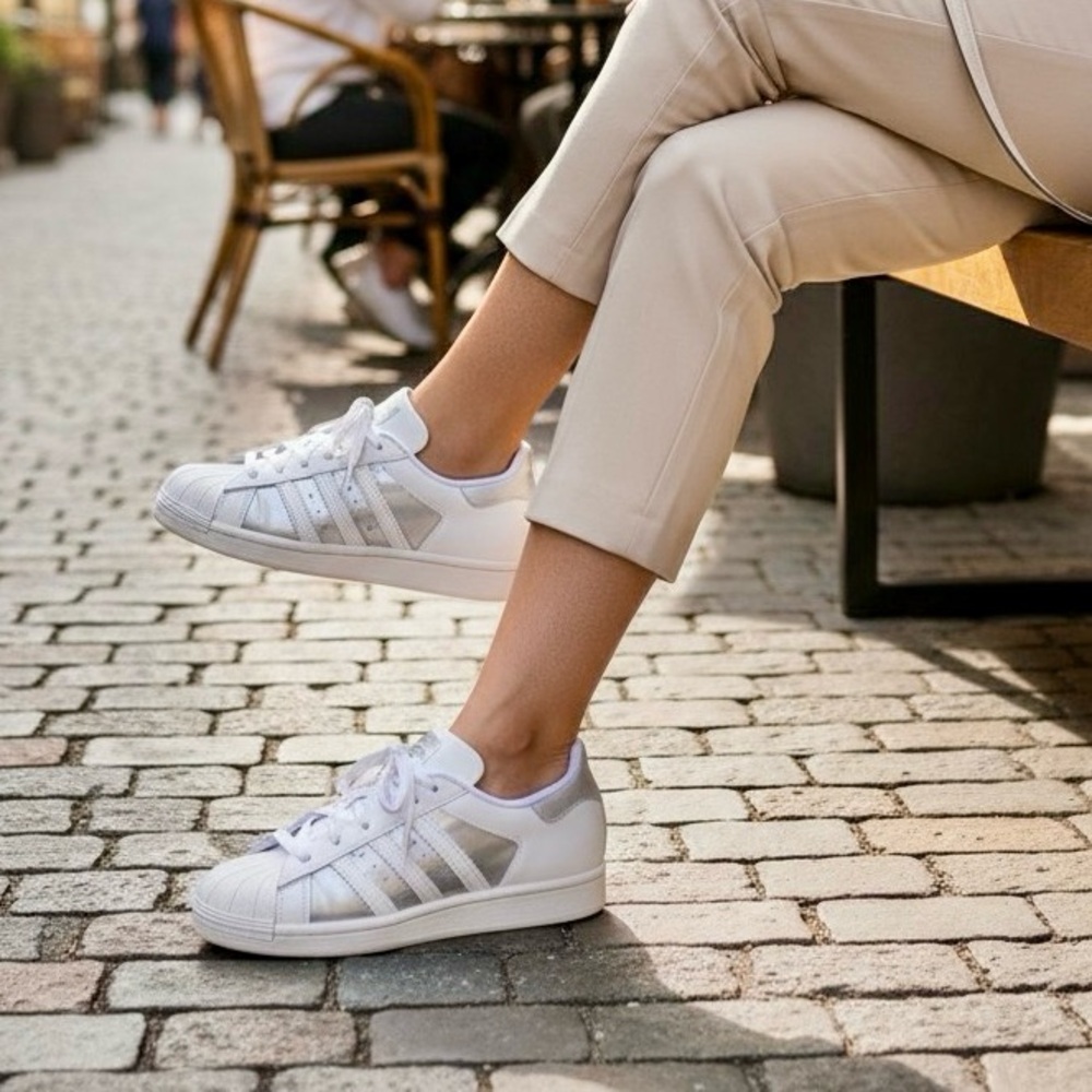 Adidas Superstar FX6048 Iridescent Heel Sneakers Women’s 7